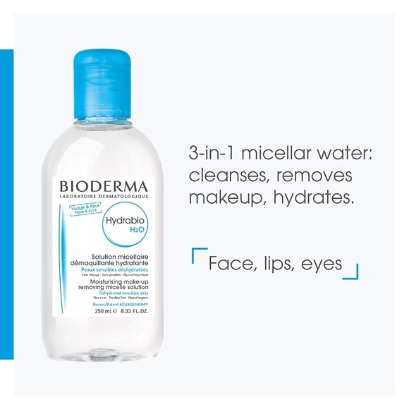 Bioderma Hydrabio Micellar Water Skin Cleanser And Makeup Remover Full Bottle - Picture 2 of 5